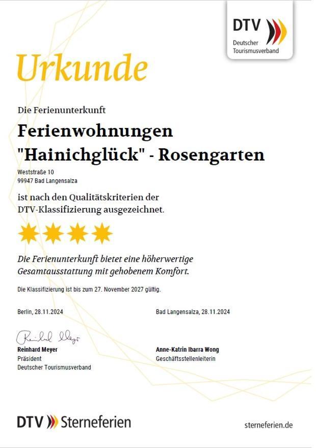 Ferienwohnungen Hainichglueck Bad Langensalza Extérieur photo